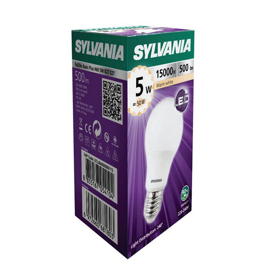 SYLVANIA หลอดไฟ LEDToLEDo Basic Plus A60 5W ขั้ว E27 WW