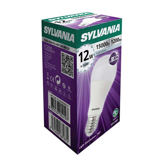 SYLVANIA ToLEDo Basic Plus A60 12W ขั้ว E27 CW