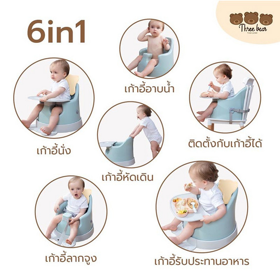 เก้าอี้หัดนั่งอเนกประสงค์ 6in1