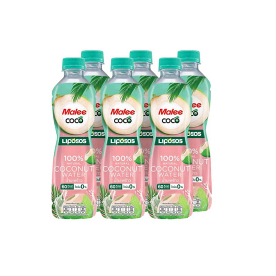 สั่งจอง มาลีโคโค่ น้ำมะพร้าว ไลโปซอส 350 มล. (แพ็ก 6 ขวด)
