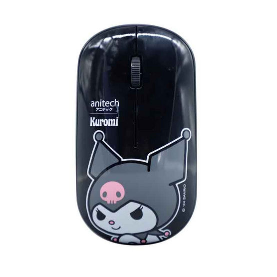 Anitech X Sanrio เมาส์ไร้สาย KU-W238-BK Kuromi