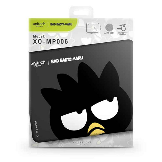 Anitech X Sanrio แผ่นรองเมาส์ XO-MP006-BK Bad Badtz-Maru