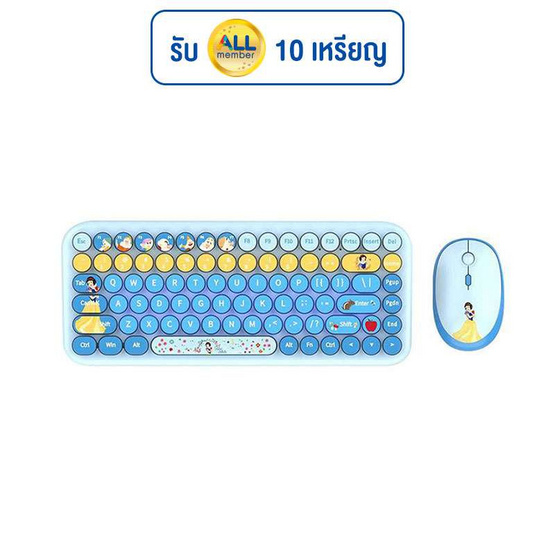 Disney ชุดเมาส์ คีย์บอร์ดไร้สาย Snow White [Eng Only]