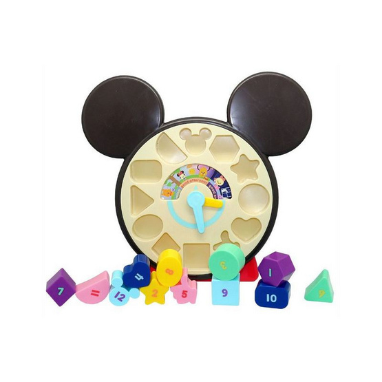 Disney Hooyay ดิสนีย์ ฮูเย่ Mickey Shape O'Clock นาฬิกาสอนเวลา