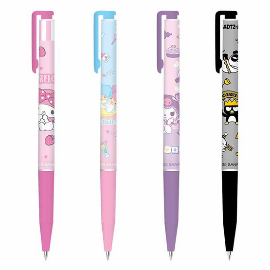 CODE:D ปากกา Oil Gel Pen 0.7 คละลาย Sanrio (แพ็ก 4 ด้าม)