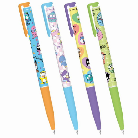 CODE:D ปากกา Oil Gel Pen 0.7 คละลาย Sanrio (แพ็ก 4 ด้าม)
