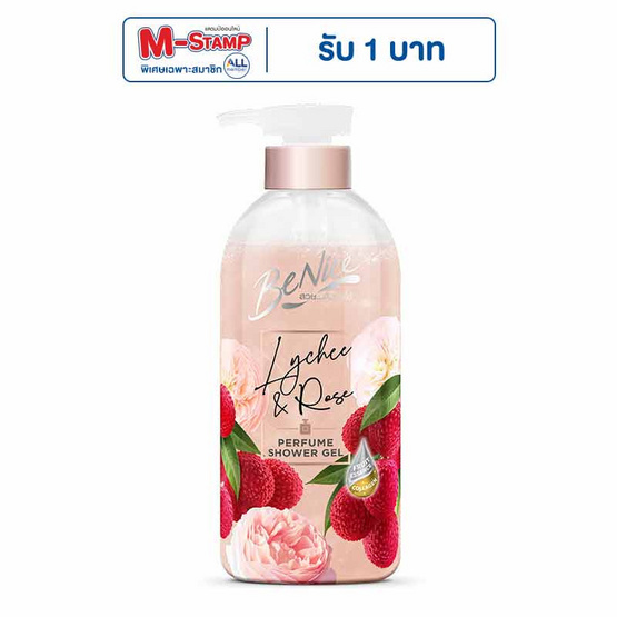 บีไนซ์ สบู่เหลว เพอร์ฟูม ชาวเวอร์ เจล ไลชี่ แอนด์ โรส 450 มล.
