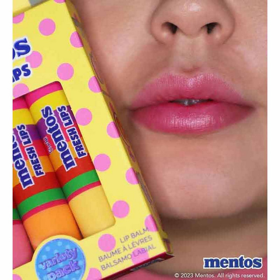 RUDE เซ็ตลิปบาล์ม Mentos Fresh Lips Variety Pack (Lip Balm) 4 กรัม (3ชิ้น/ชุด)