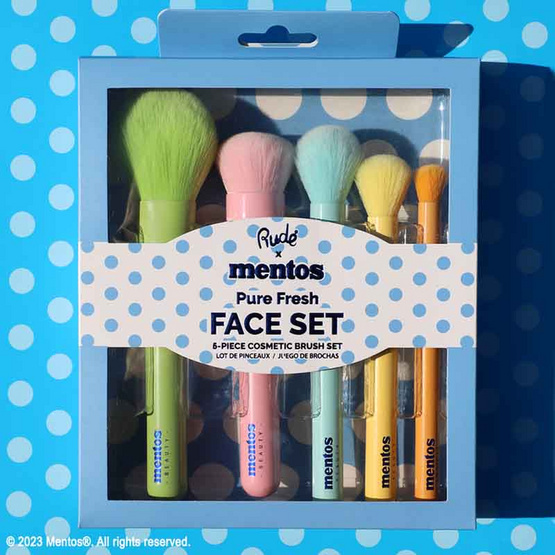 RUDE เซ็ตแปรงแต่งหน้า Mentos Face Brush Set (5 ชิ้น/ชุด)