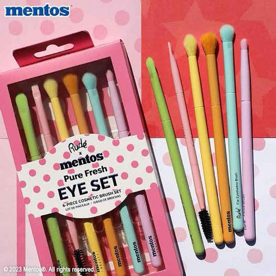 RUDE เซ็ตแปรงแต่งหน้า Mentos Eye Brush Set (6 ชิ้น/ชุด)