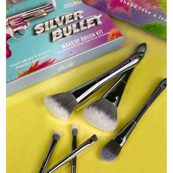 RUDE เซ็ตแปรงแต่งหน้า Silver Bullet Makeup Brush Kit (6 ชิ้น/ชุด)