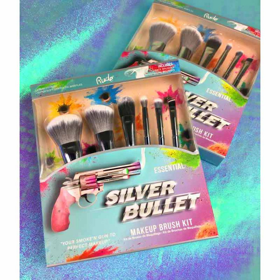 RUDE เซ็ตแปรงแต่งหน้า Silver Bullet Makeup Brush Kit (6 ชิ้น/ชุด)