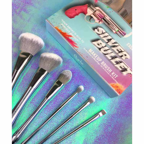 RUDE เซ็ตแปรงแต่งหน้า Silver Bullet Makeup Brush Kit (6 ชิ้น/ชุด)