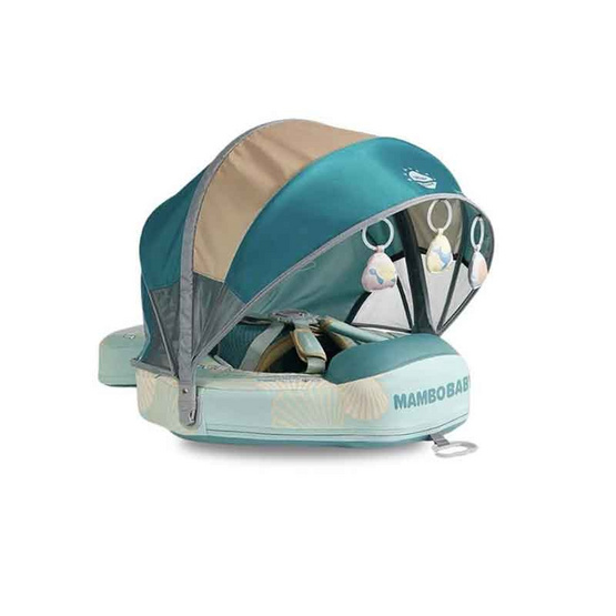 Mambobaby ห่วงอกลอยน้ำ B503-47 Seashell Chest Float (Canopy+Tail) -Green