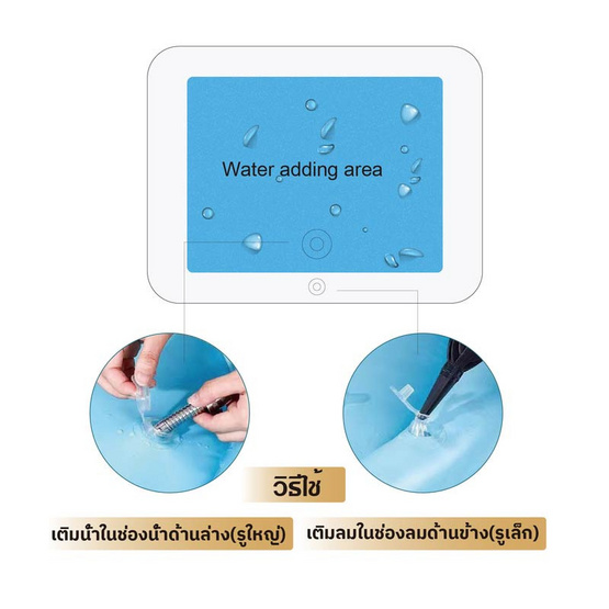 CCPetsเสื่อน้ำสัตว์เลี้ยงลายทะเลPM40002N