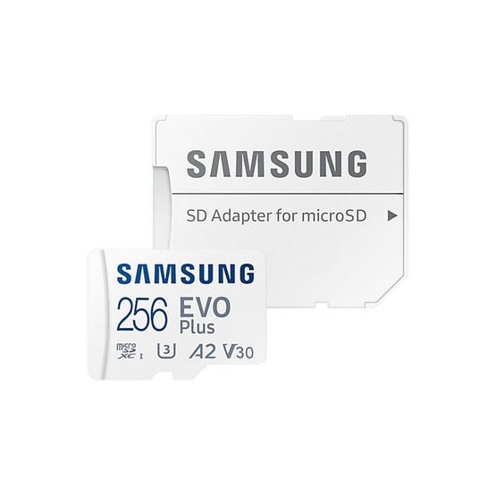 Samsung การ์ด microSDXC UHS-I U3 EVO Plus 256GB