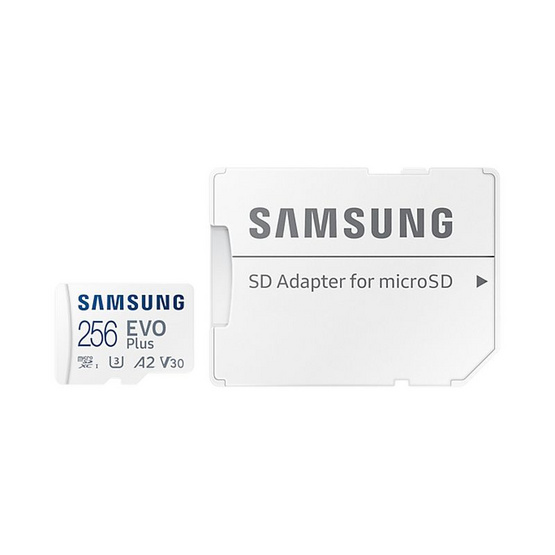 Samsung การ์ด microSDXC UHS-I U3 EVO Plus 256GB