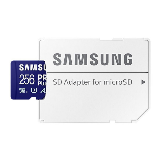 Samsung การ์ด microSDXC UHS-I U3 PRO Plus 256GB