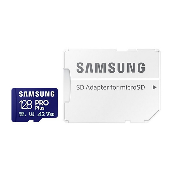 Samsung การ์ด microSDXC UHS-I U3 PRO Plus 128GB