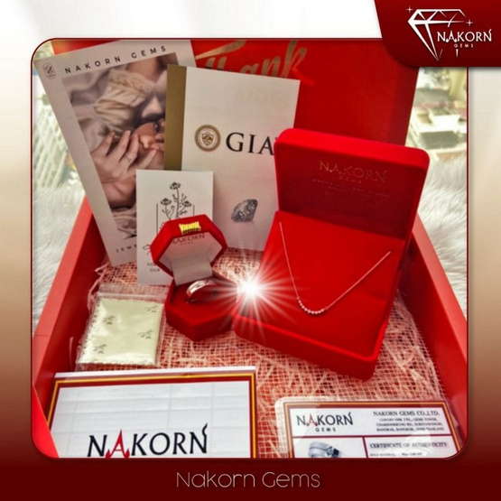 Nakorn Gems ต่างหูเพชรแท้ธรรมชาติ ตัวเรือนทองคำ 14K น้ำหนักเพชร 0.065 กะรัต