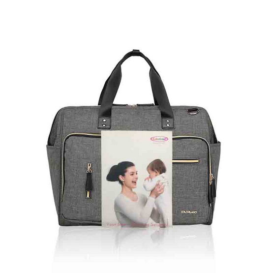 Colorland (TT199) กระเป๋าคุณแม่ ไซด์ใหญ่พิเศษ Full Function Oversize Mummy Bag - Grey