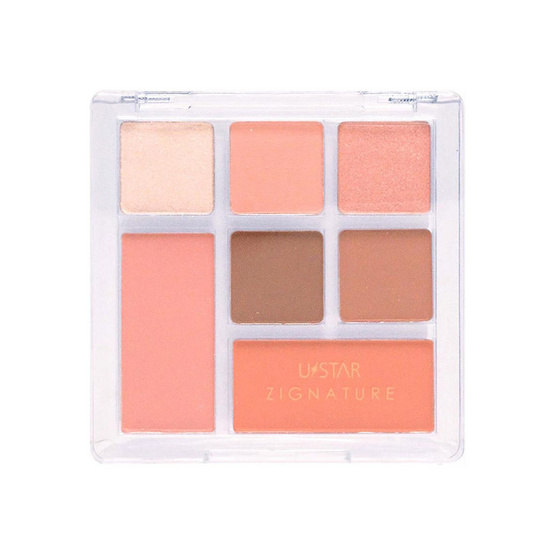 Ustar พาเลทอายแชโดว์ Zignature Maxx Cover Dewy Pink Palette แพ็ก 2 ชิ้น