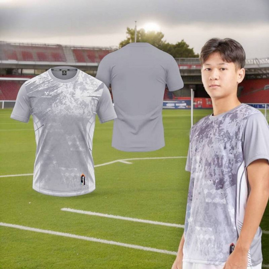 Portman เสื้อกีฬาแขนสั้น รุ่น PIM 01 สีขาว Portman เสื้อกีฬาแขนสั้น รุ่น PIM 01 สีขาว