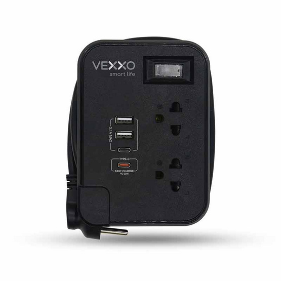 VEXXO ปลั๊กไฟโนว่า USB 1M TSPD-212C