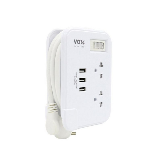 VOX ปลั๊กไฟโนว่า USB 1M รุ่น TS-213U