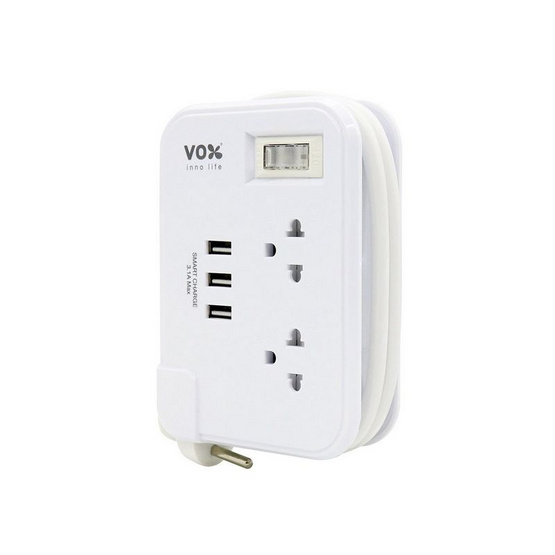 VOX ปลั๊กไฟโนว่า USB 1M รุ่น TS-213U