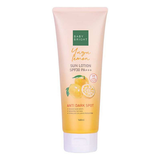 Baby Bright โลชั่นบำรุงผิวกาย Yuzu Lemon Sun Lotion SPF30 PA+++ 160มล.