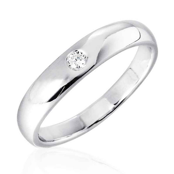 Beauty Jewelry แหวนผู้ชาย เงินแท้ 92.5% ประดับเพชร CZ รุ่น RS2244-RR เคลือบทองคำขาว Beauty Jewelry แหวนผู้ชาย เงินแท้ 92.5% ประดับเพชร CZ รุ่น RS2244-RR เคลือบทองคำขาว