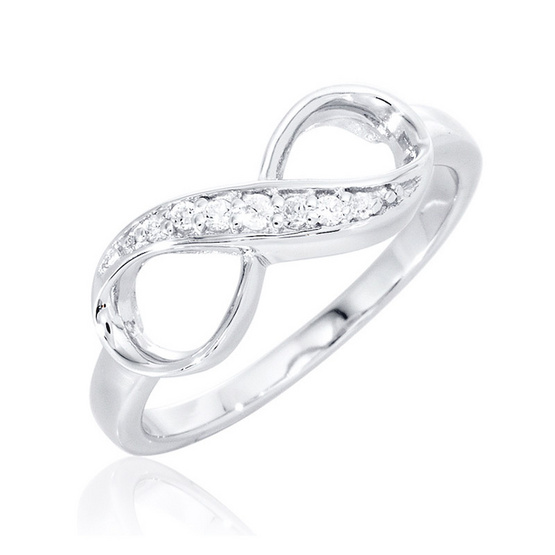 Beauty Jewelry แหวนเงินแท้ 92.5% ประดับเพชร CZ รุ่น RS2055-RR เคลือบทองคำขาว Beauty Jewelry แหวนเงินแท้ 92.5% ประดับเพชร CZ รุ่น RS2055-RR เคลือบทองคำขาว