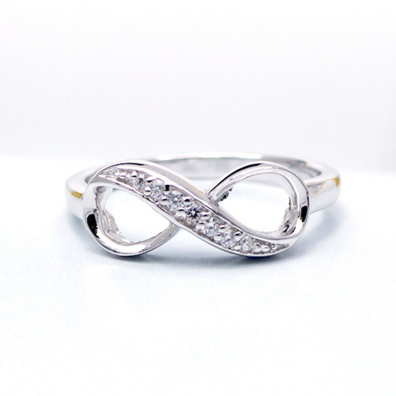 Beauty Jewelry แหวนเงินแท้ 92.5% ประดับเพชร CZ รุ่น RS2055-RR เคลือบทองคำขาว Beauty Jewelry แหวนเงินแท้ 92.5% ประดับเพชร CZ รุ่น RS2055-RR เคลือบทองคำขาว