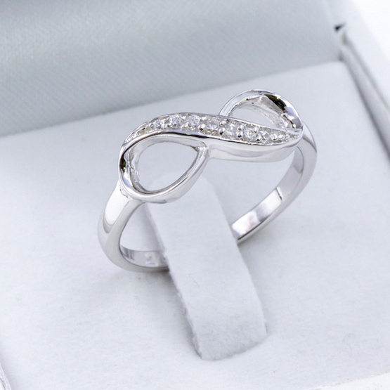 Beauty Jewelry แหวนเงินแท้ 92.5% ประดับเพชร CZ รุ่น RS2055-RR เคลือบทองคำขาว Beauty Jewelry แหวนเงินแท้ 92.5% ประดับเพชร CZ รุ่น RS2055-RR เคลือบทองคำขาว