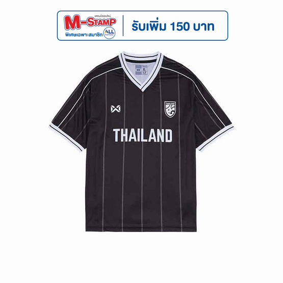 เสื้อทีมชาติไทย Oversize แขนสั้น 2024 สีดำ Blackout WA-243FBATH10