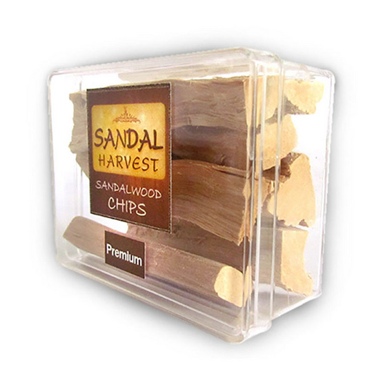 SandalHarvest ไม้หอมแก่นจันทร์ ชิ้นไม้จันทน์หอม (เกรดพรีเมี่ยม) หอมอโรม่า แท้ 100% 50 กรัม