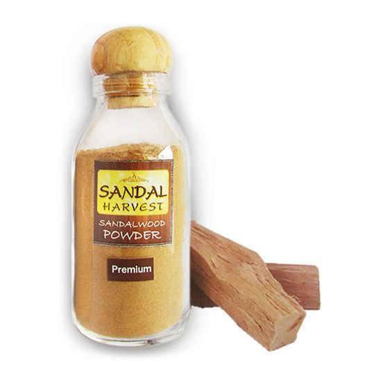 SandalHarvest ผงไม้หอมแก่นจันทร์ (เกรดพรีเมี่ยม) หอมอโรม่า ไม้จันทน์หอมแท้ 100% 45 กรัม