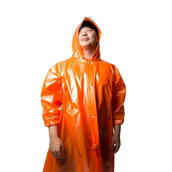 เสื้อกันฝนมุก ซิป กระดุมหน้า