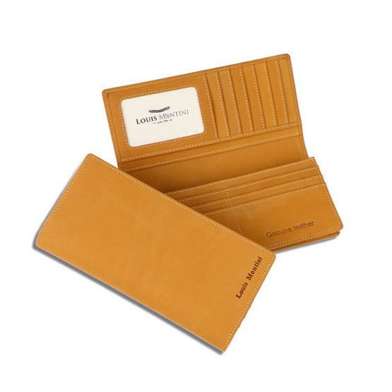 Louis Montini หนังนูบัค RFID Protection Slim Wallet for Men (TML10)