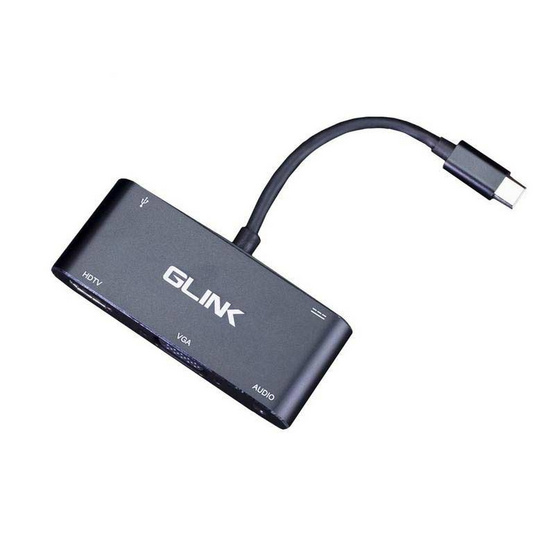 Glink อุปกรณ์แปลงสัญญาณ USB-C To USB PD HDMI VGA Audio port GL058