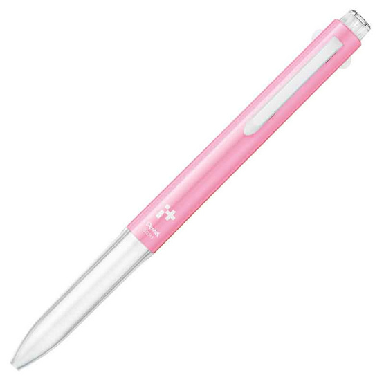 Pentel ปากกาพร้อมไส้ 3 ระบบ รุ่น iplus 0.4 มม. ด้ามสี Coral Pink