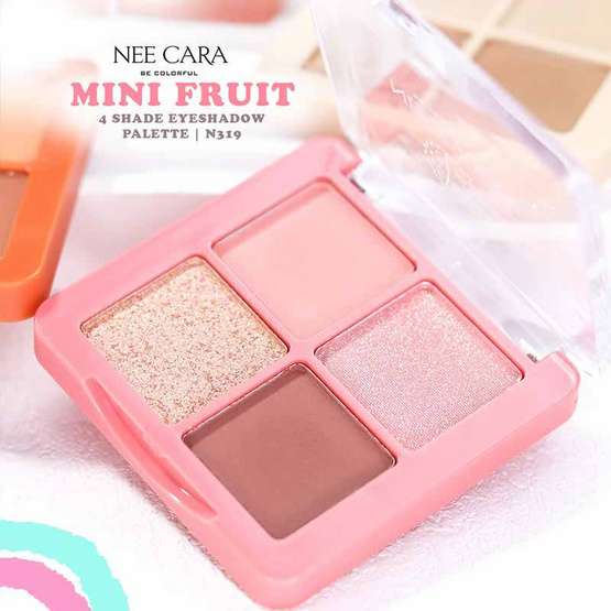 Nee Cara อายแชโดว์ Mini Fruit 4 Shade Eyeshadow Palette N319 8 กรัม 06 Lychee