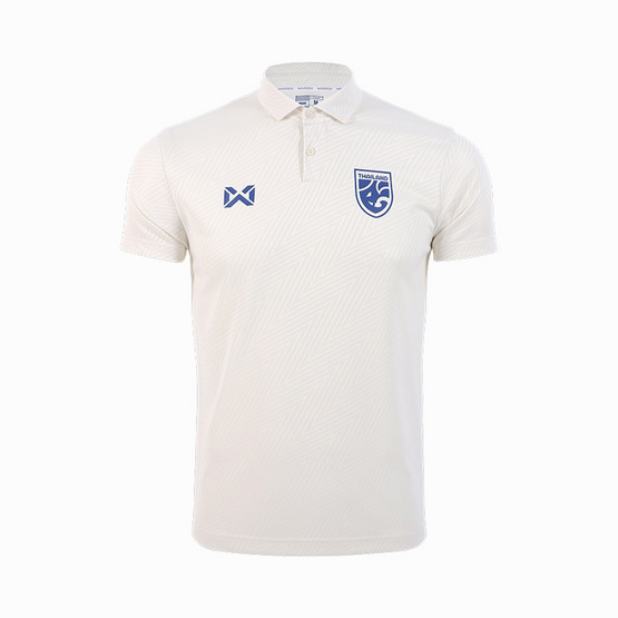 Warrix เสื้อ Cheer Polo ทีมชาติไทย 2024/25 Ivory Prestige สีขาวไอวอรี WA-243FBATH30