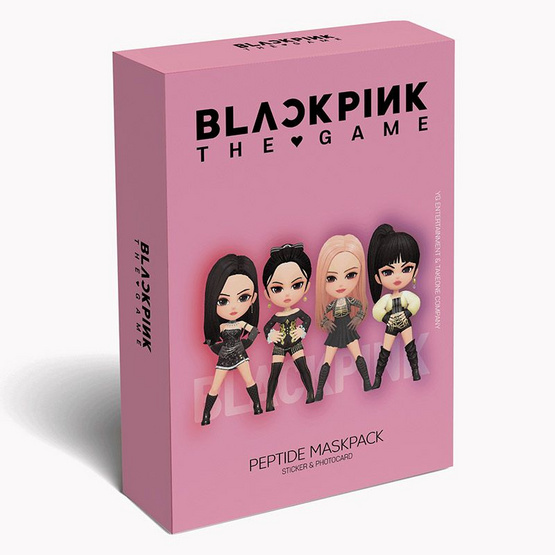 Blackpink The Game มาส์กแผ่น Peptide Maskpack 23มล. (7ซอง)