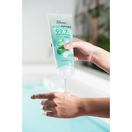 Uderma ซูตติ้งเจล Aloe Peptide Soothing Gel 250 กรัม