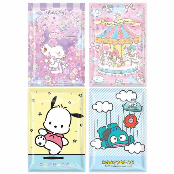 KIAN-DA สมุดเย็บลวดตัด 9 Sanrio คละลาย (แพ็ก 4 เล่ม)