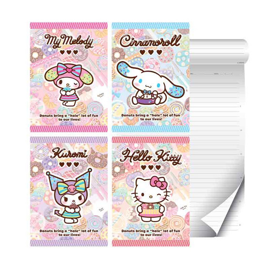CODE:D สมุดรายงาน A4 Sanrio คละลาย (แพ็ก 4 เล่ม) CODE:D สมุดรายงาน A4 Sanrio คละลาย (แพ็ก 4 เล่ม)