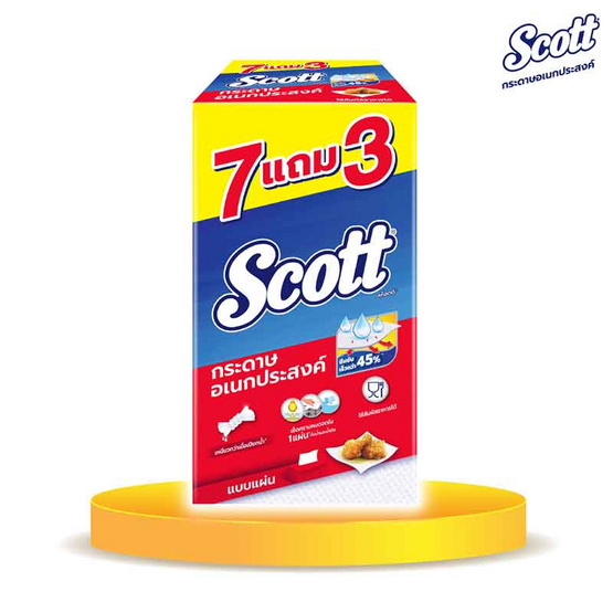 สก๊อตต์ทาวเวล แบบแผ่น 76 แผ่น (แพ็ก 7+3)