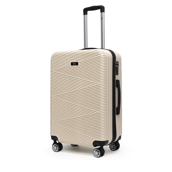 HQ LUGGAGE กระเป๋าเดินทาง ABS 4 ล้อคู่ กุญแจล็อค 3 รหัส รุ่น 8894-11 ขนาด 24 นิ้ว